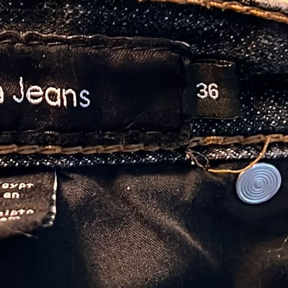 Calvin Klein Jeans Men's 71194 Rigid Denim Boot Cut Jeans Gray Size W36 - Picture 13 of 13